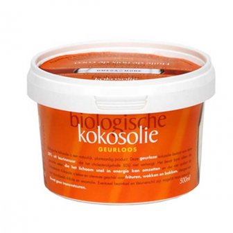 Geurloze Kokosolie 500 ml (biologisch)