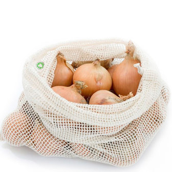 Katoenen Netzakje voor Groente en Fruit maat L (biologisch)