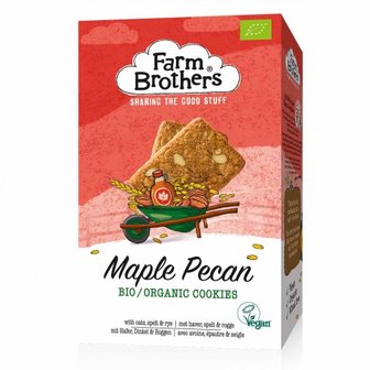 Maple Pecan Spelt Cookies (doos) 6 x 150 gram (biologisch)
