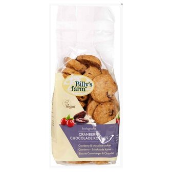 Cranberry Chocoladekoekjes 8 x 175 gram (biologisch)