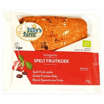 Spelt Fruitkoeken - Doos 40 x 50 gram (biologisch)