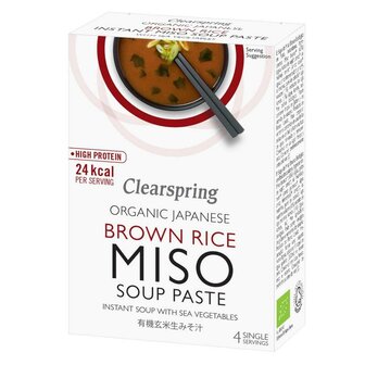 Instant Miso Soeppasta met Zeegroente 4 x15 gram (biologisch)