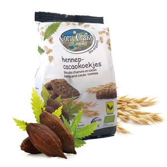 Glutenvrije Haverkoekjes Hennep Cacao 6 x 150 gram (biologisch)