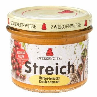 Tomatenspread met Kruiden 180 gram (biologisch)