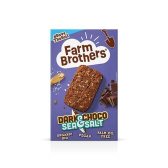 Dark Chocolate Sea Salt Cookies (doos) 6 x 135 gram (biologisch)