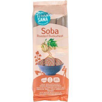 Soba Noedels met Geroosterde Boekweit (5%) 200 gram (biologisch)