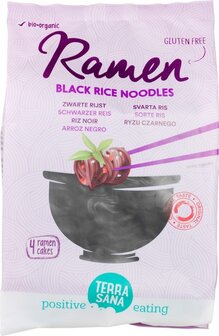 Ramen zwarte rijst noedels