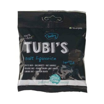 Zoute Drop Tubi&#039;s 100 gram (biologisch)
