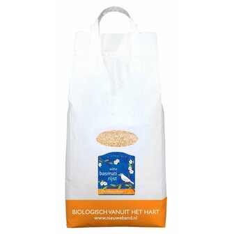 Witte Basmati Rijst 5 kilo Grootverpakking (biologisch)