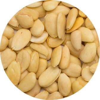 10 kg biologische witte amandelen