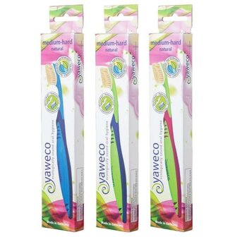 Tandenborstel met vervangbare borstelkop natural (1 stuk)