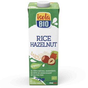 Rijstmelk met hazelnoot biologisch