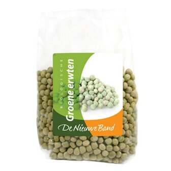 Biologische groene erwten