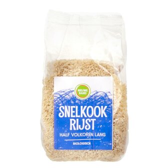 Snelkookrijst Half Volkoren 500 gram (biologisch)