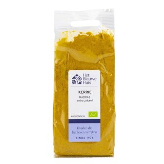 Kerrie madras biologisch van Het Blauwe Huis