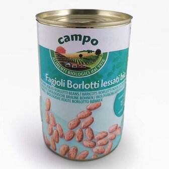 Borlottibonen in blik Biologisch