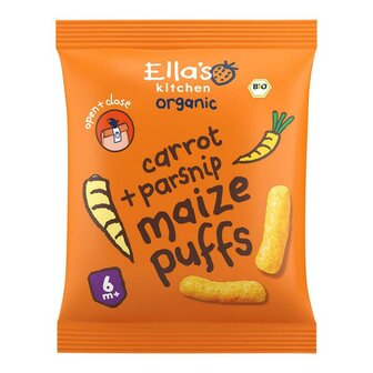 4 x Ella's Kitchen Mais Puffs Wortel 6 maand (biologisch)