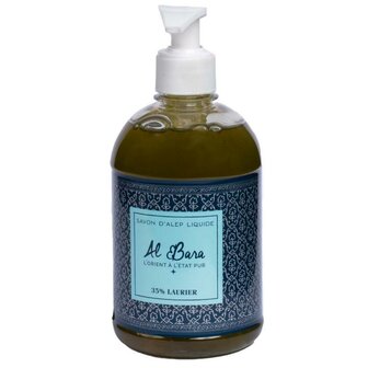 Vloeibare aleppozeep met 35% laurier