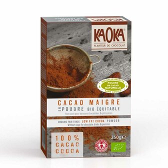 Mager cacaopoeder biologisch