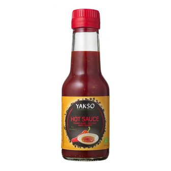 Biologische hete saus van Yakso