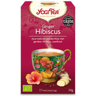 Yogi Tea Ginger Hybiscus (biologisch)