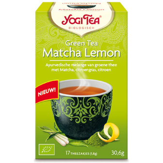 Yogi Tea Green Tea Matcha Lemon (biologisch)