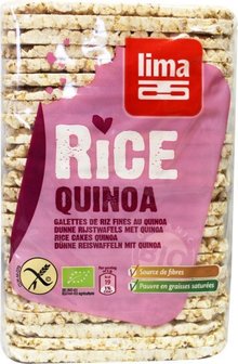 Dunne rijstwafels met quinoa