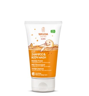 Weleda Kids Shampoo en Bodywash Sinaasappel 150 ml