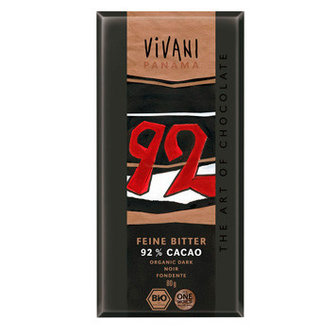 biologische chocoladereep puur 92 %