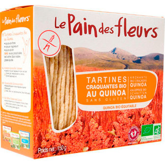 Glutenvrije Quinoa Crackers 12 x 150 gram (biologisch)