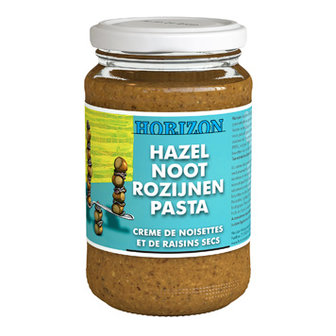 Hazelnoot-Rozijnenpasta 350 gram (biologisch)