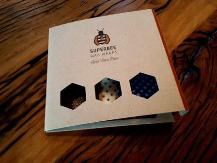 Superbee Wax Wraps L (3 stuks)