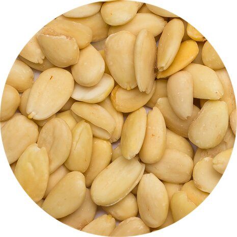 10 kg biologische witte amandelen