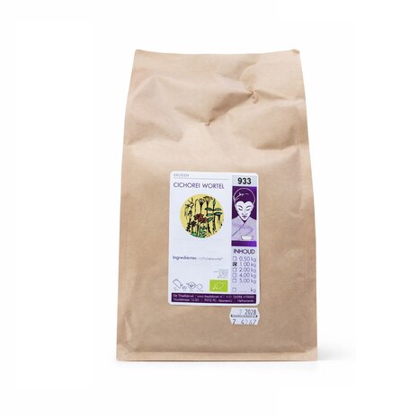 Biologische gedroogde cichorei wortel