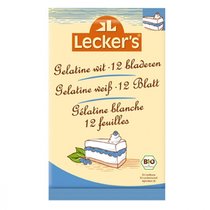 Witte Gelatineblaadjes 12 stuks (biologisch) Witte Gelatineblaadjes 12 stuks (biologisch)