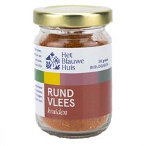 Rundvleeskruiden zonder Zout (in glas) 30 gram (biologisch)