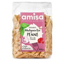 Glutenvrije Volkoren Rijstpasta Penne 500 gram biologisch)