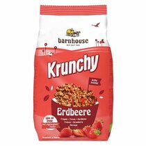 Krunchy Aardbei 375 gram (biologisch)