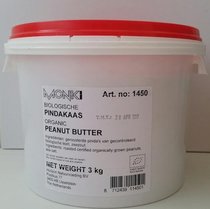 Pindakaas  Grootverpakking 3 kilo (biologisch) Pindakaas  Grootverpakking 3 kilo (biologisch)