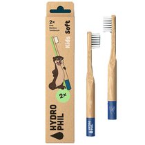 Bamboe Kindertandenborstel Blauw (2 stuks)