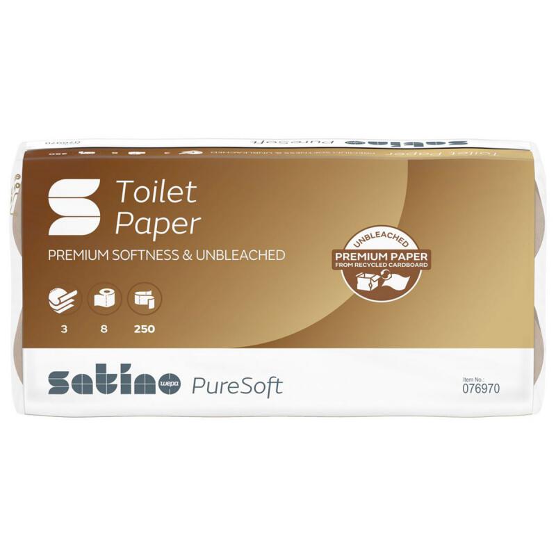 Satino Toiletpapier 8 rollen 3-laags (gerecycled) 250 vel
